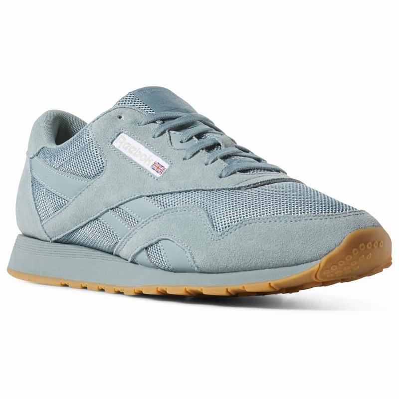 Reebok Classic Nylon Tenisky Panske - Tyrkysové/Biele/Siva QL8777UT